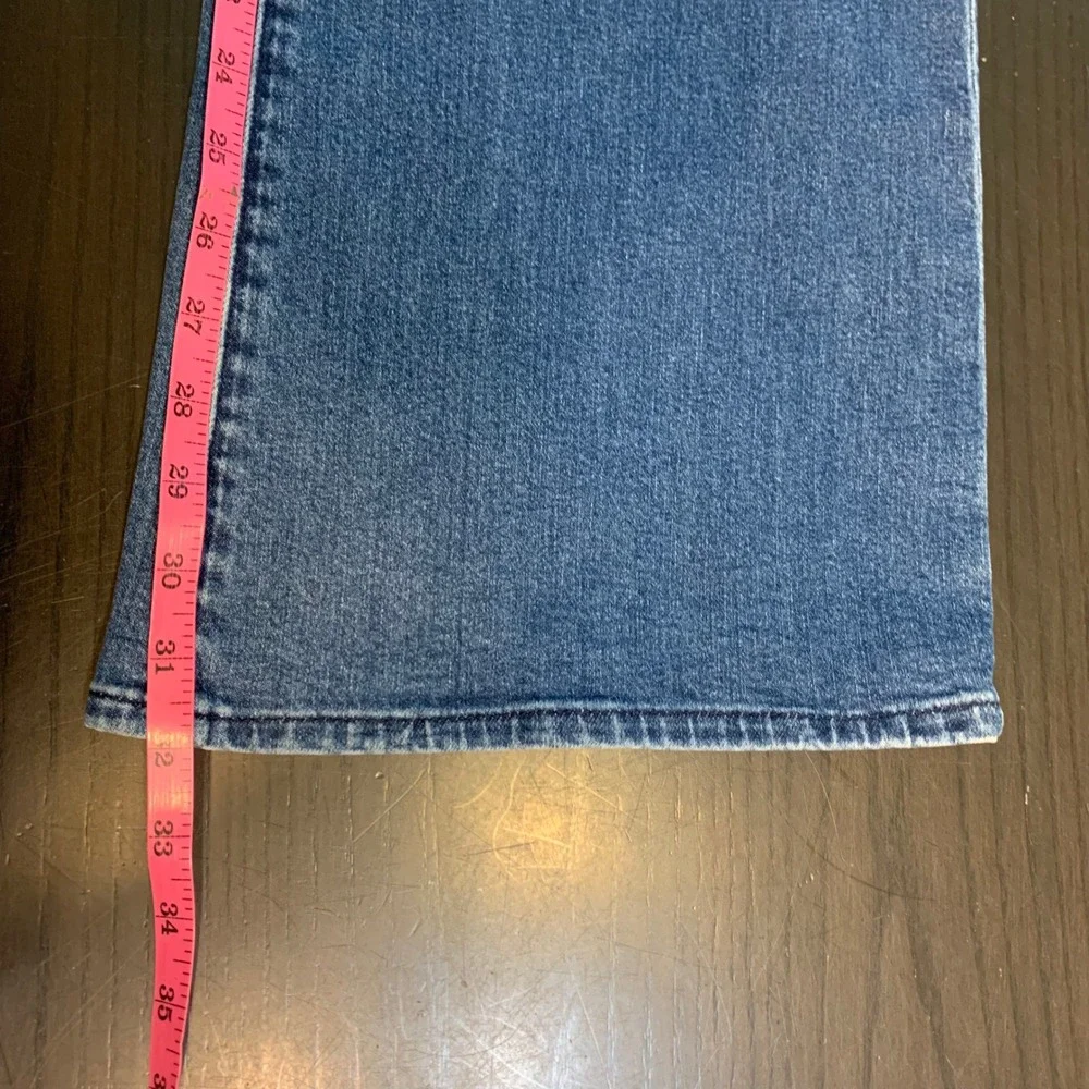GAP Denim 70s Flare Jeans Womens Size 16/33R Blue High Rise Retro Stylish Trendy